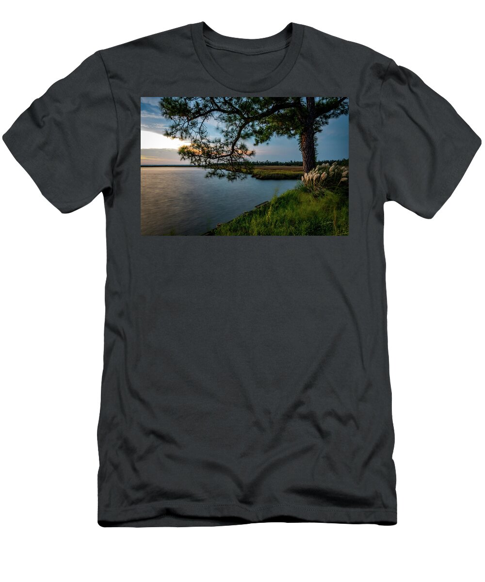 Water T-Shirt featuring the photograph Bayou Sunset by JASawyer Imaging