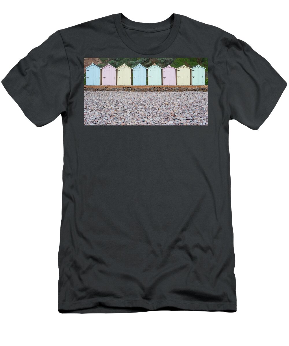 Beach T-Shirt featuring the photograph Beach Huts v by Helen Jackson