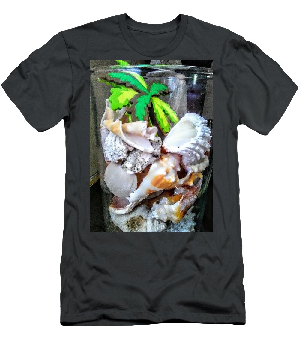  Of The Sea. T-Shirt featuring the photograph Beachcombing by Suzanne Berthier