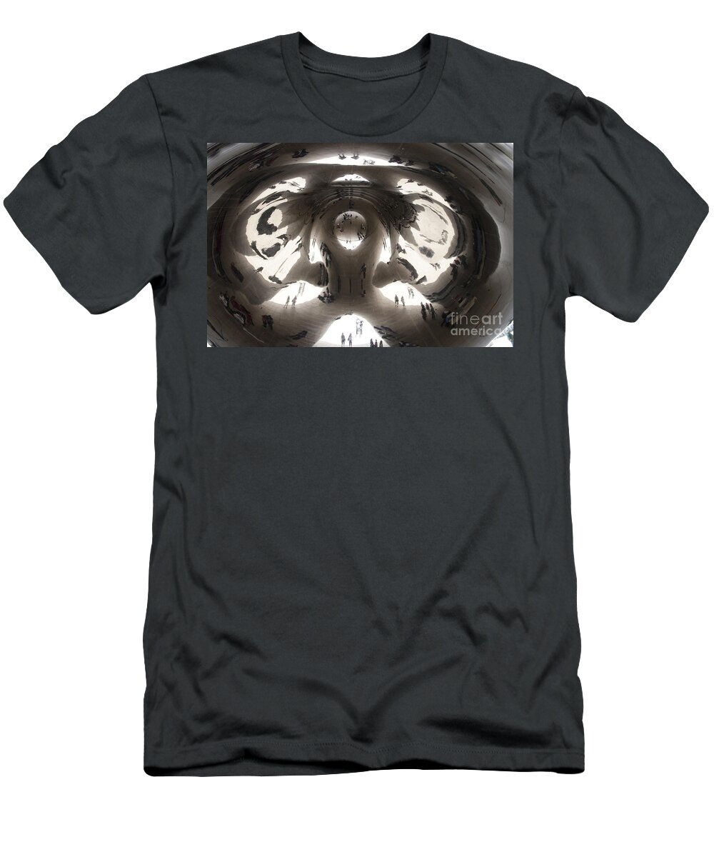 Cloud Gate T-Shirt featuring the photograph Bean Abstract No. 1 by Crystal Nederman