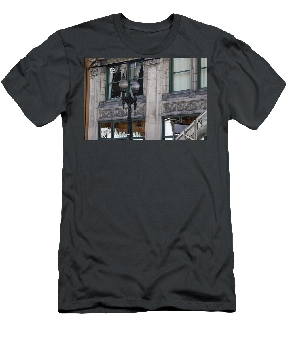 Soot Covered T-Shirt featuring the photograph Beautiful Chicago Gothic Grunge by Colleen Cornelius