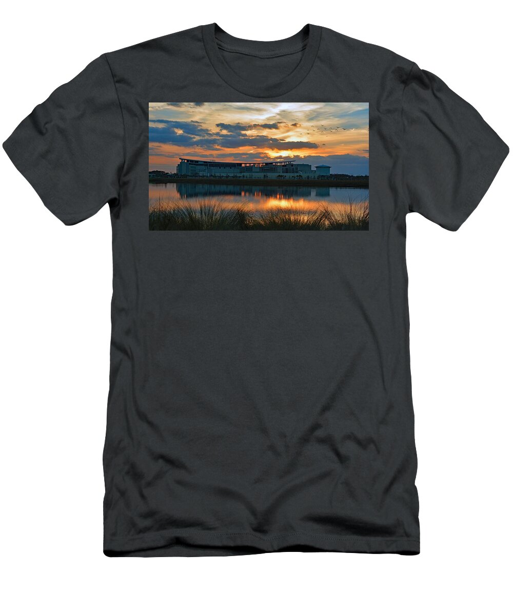 Sunset T-Shirt featuring the photograph After 5 by Carolyn Mickulas
