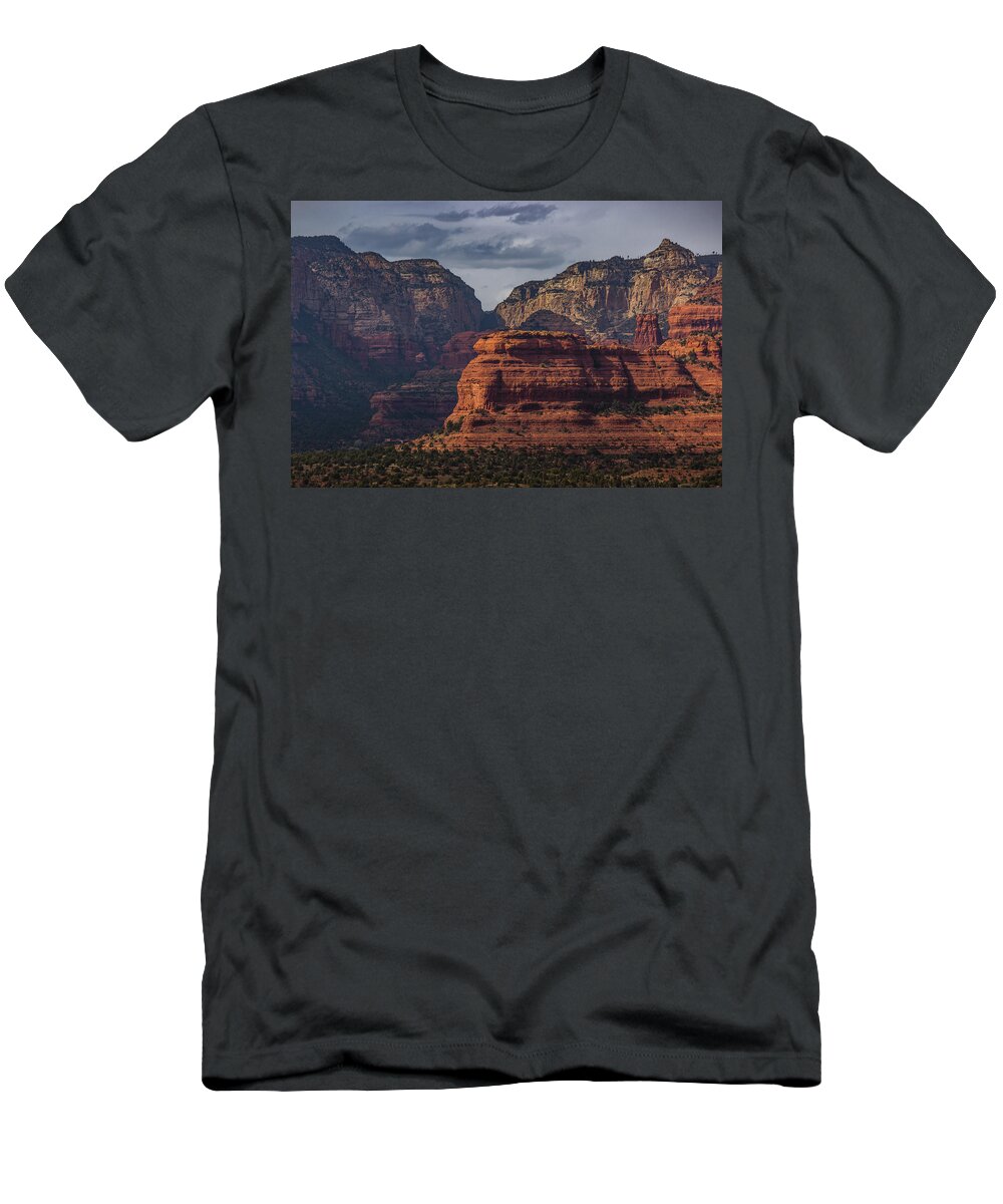 Arizona T-Shirt featuring the photograph Beautiful Mescal Mountain by Andy Konieczny