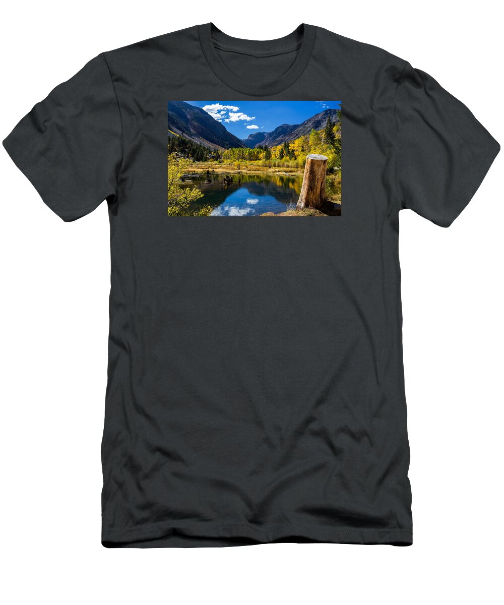 Eastern Sierras T-Shirt featuring the photograph Beaver Pond by Tassanee Angiolillo