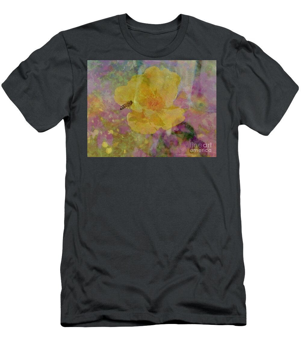 Photography T-Shirt featuring the photograph Bee Good or Bee Careful by Kathie Chicoine