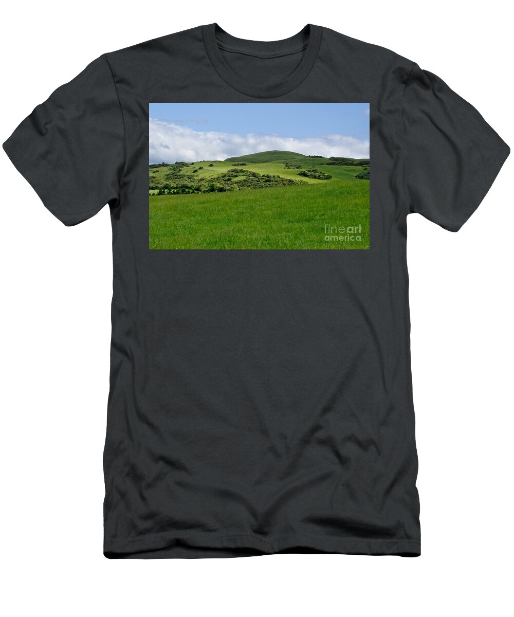 Beecraigs T-Shirt featuring the photograph Beecraigs Hills. by Elena Perelman