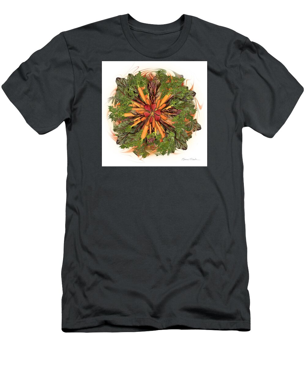 Food T-Shirt featuring the photograph Beets and Carrots by Bruce Frank