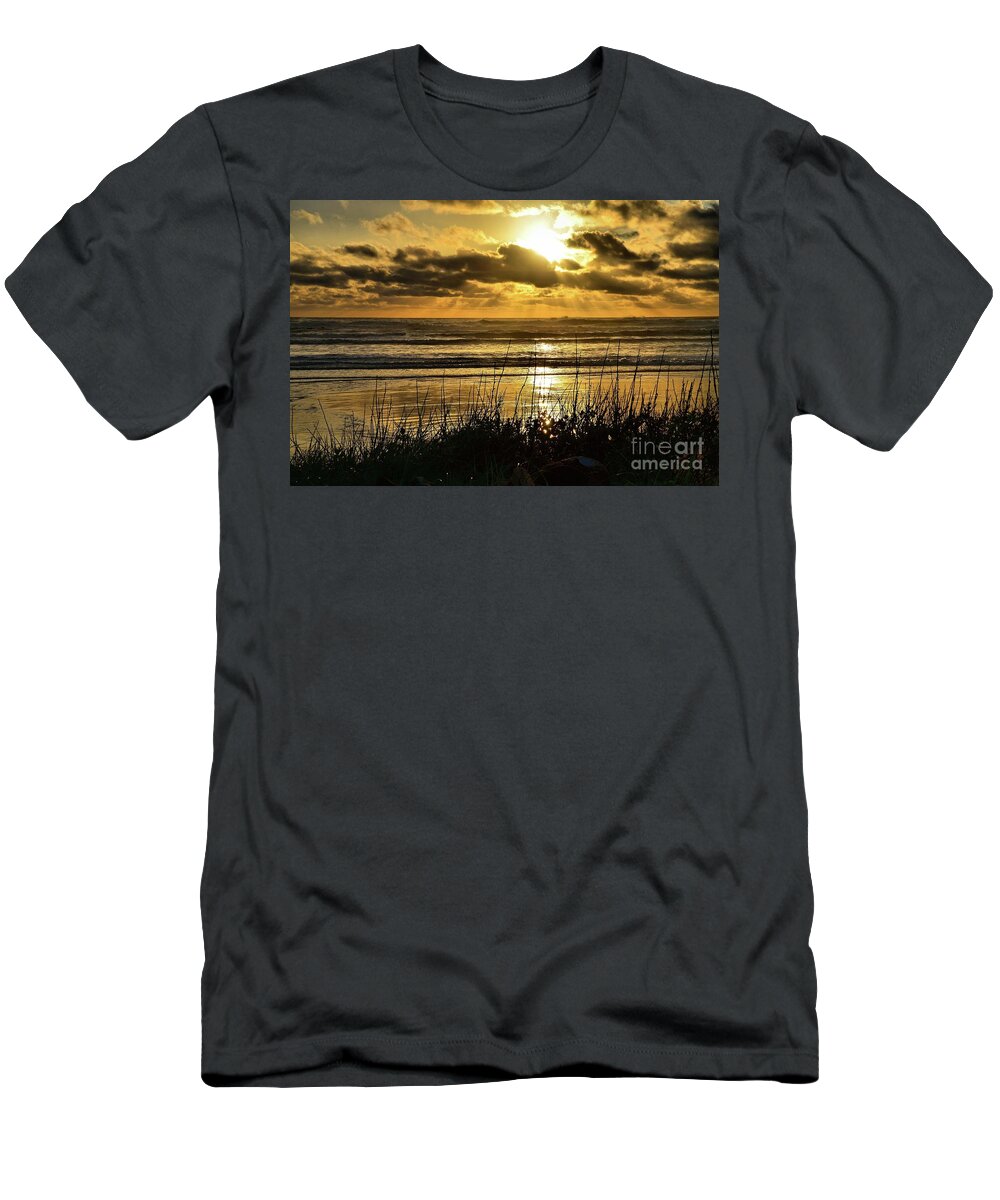 Seascape T-Shirt featuring the photograph Before Night Falls by Lauren Leigh Hunter Fine Art Photography