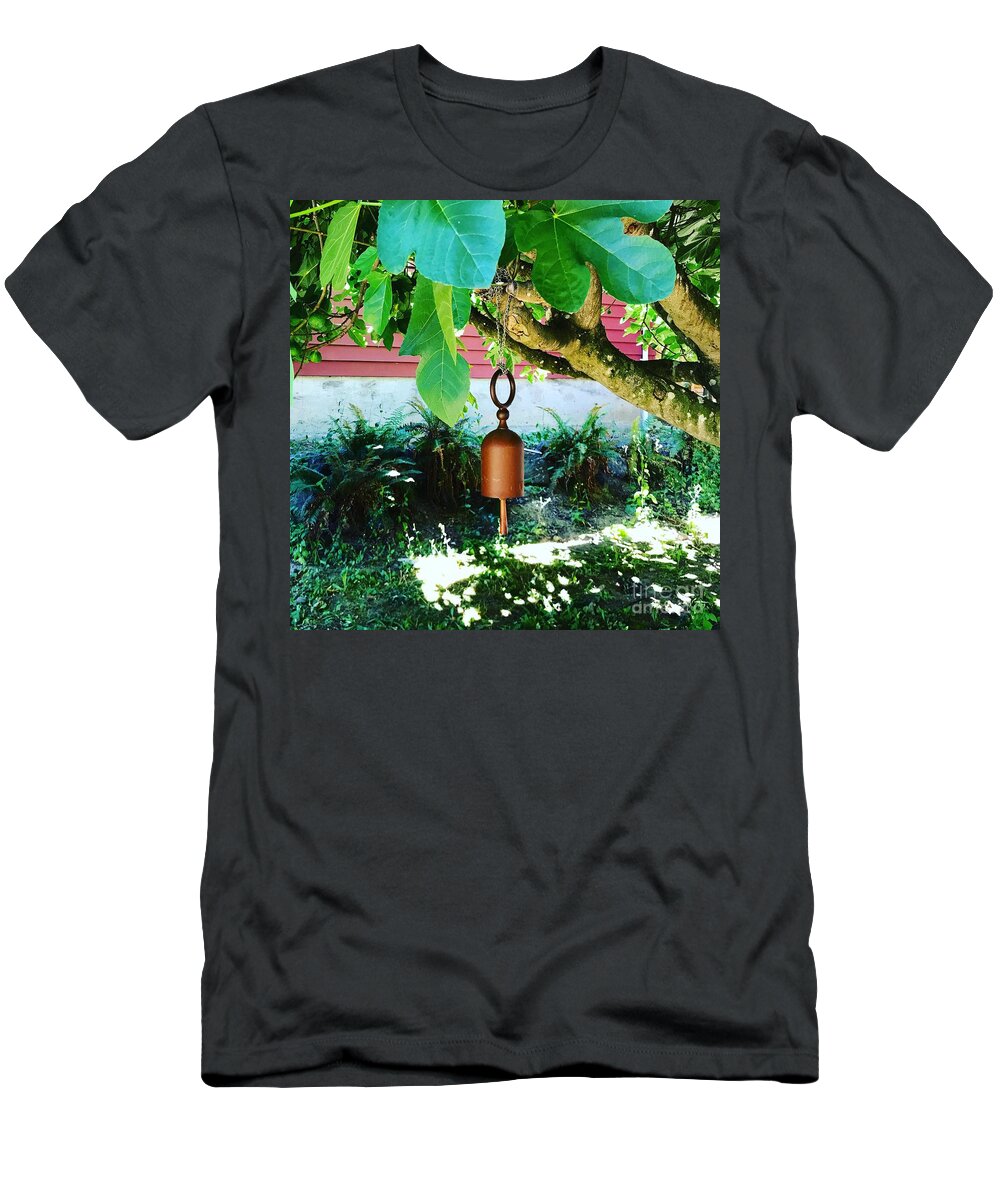 Meditation T-Shirt featuring the photograph Bell heals tree by LeLa Becker