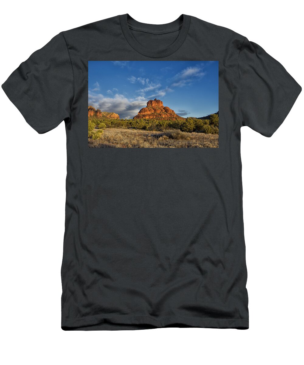 Bell Rock T-Shirt featuring the photograph Bell Rock Beams by Tom Kelly
