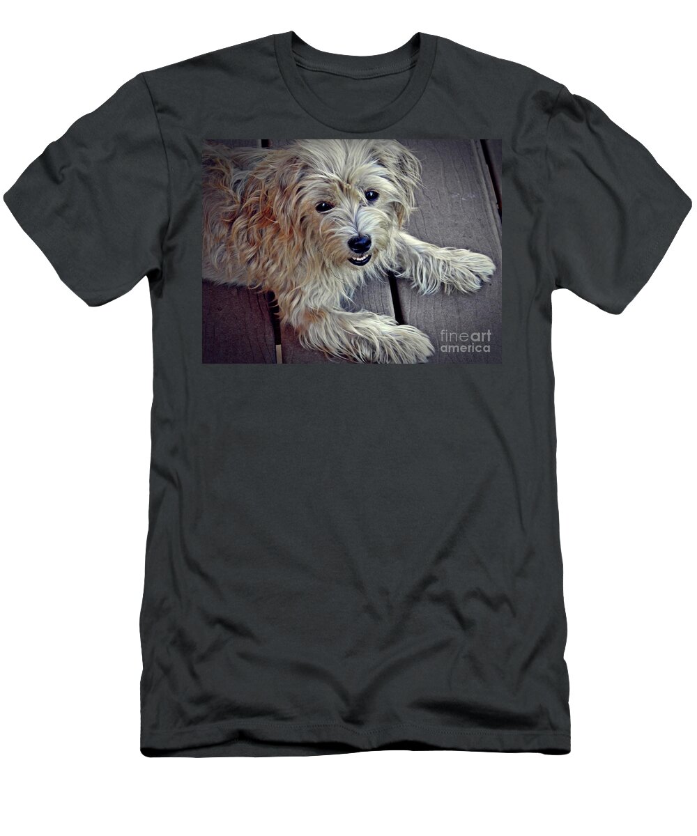 Dog T-Shirt featuring the photograph Benjy Girl by Sarah Loft