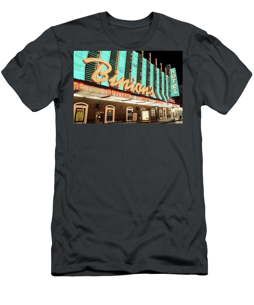 Binions Hotel And Casino T-Shirt featuring the photograph Binions Hotel and Casino by Aloha Art