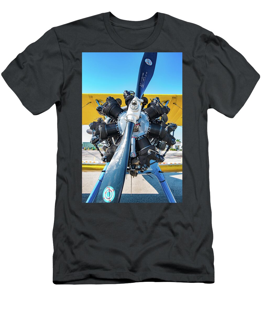 Biplane T-Shirt featuring the photograph Biplane Prop by Artful Imagery
