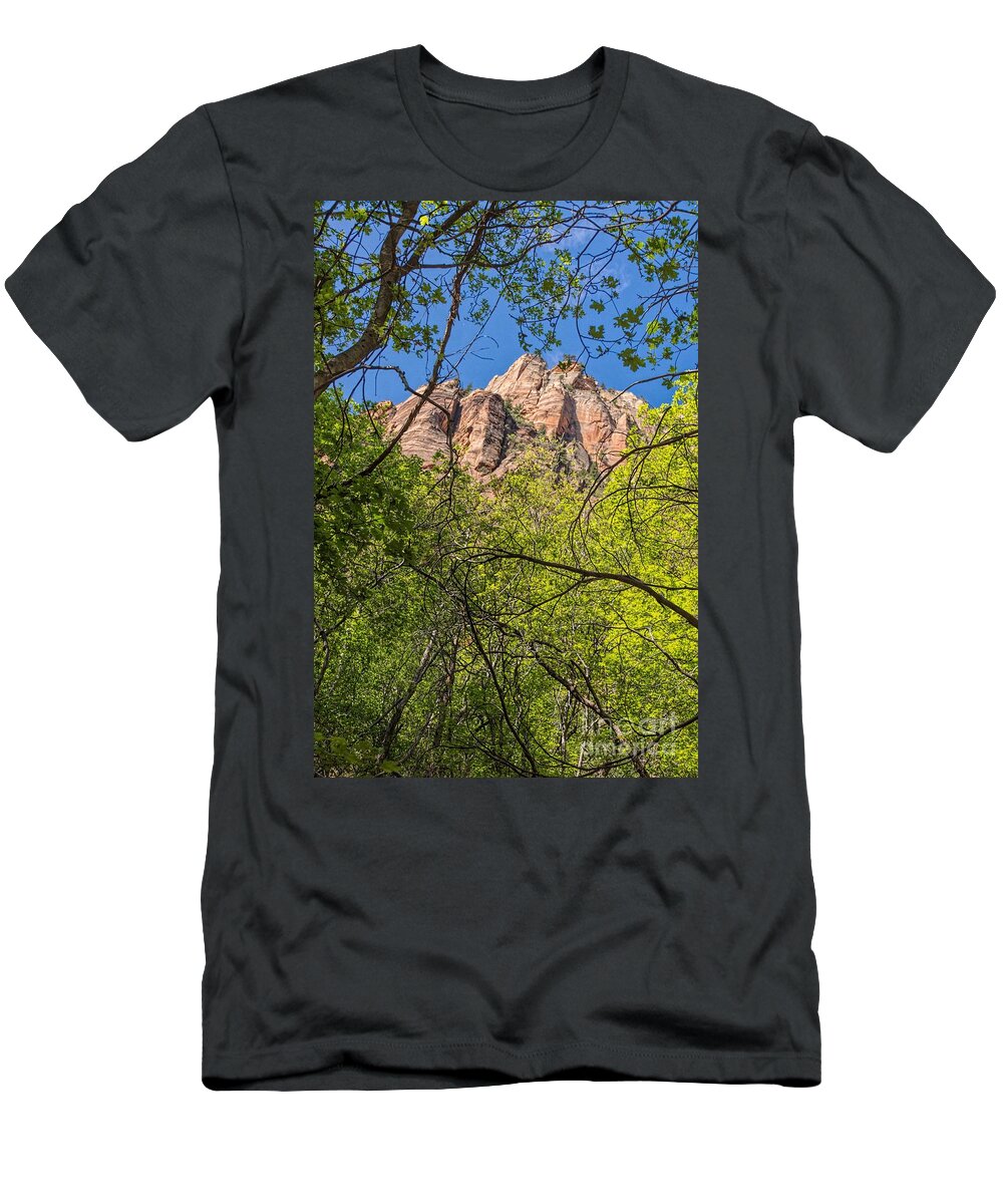 Utah T-Shirt featuring the photograph Bird's Eye View by Peggy Hughes