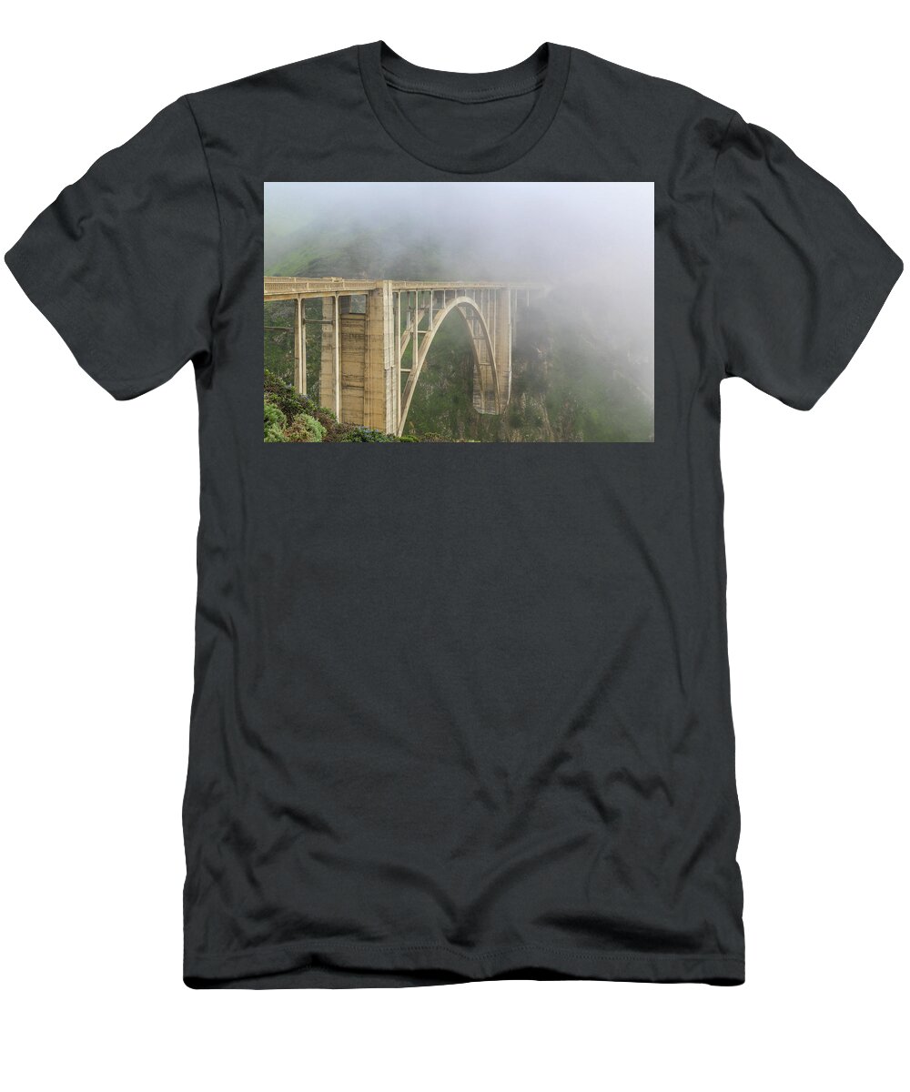 Holiday T-Shirt featuring the photograph Bixby bridge by Alberto Zanoni