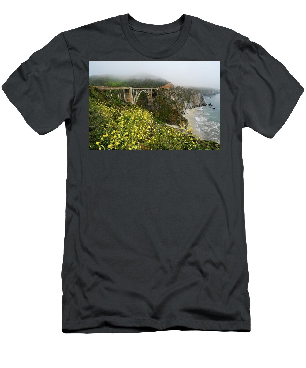 Bixby Bridge T-Shirt featuring the photograph Bixby Bridge by Harry Spitz