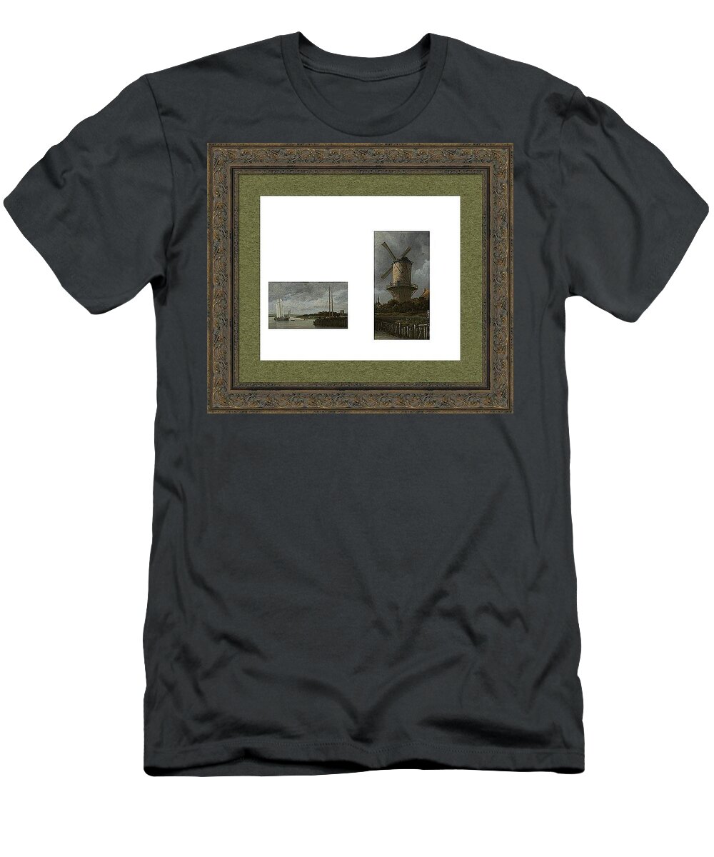  T-Shirt featuring the digital art Black and White Collection by David Bridburg