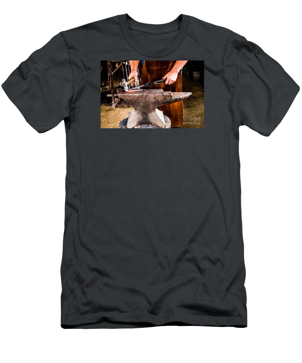 Blacksmith T-Shirt featuring the photograph Blacksmith by M G Whittingham