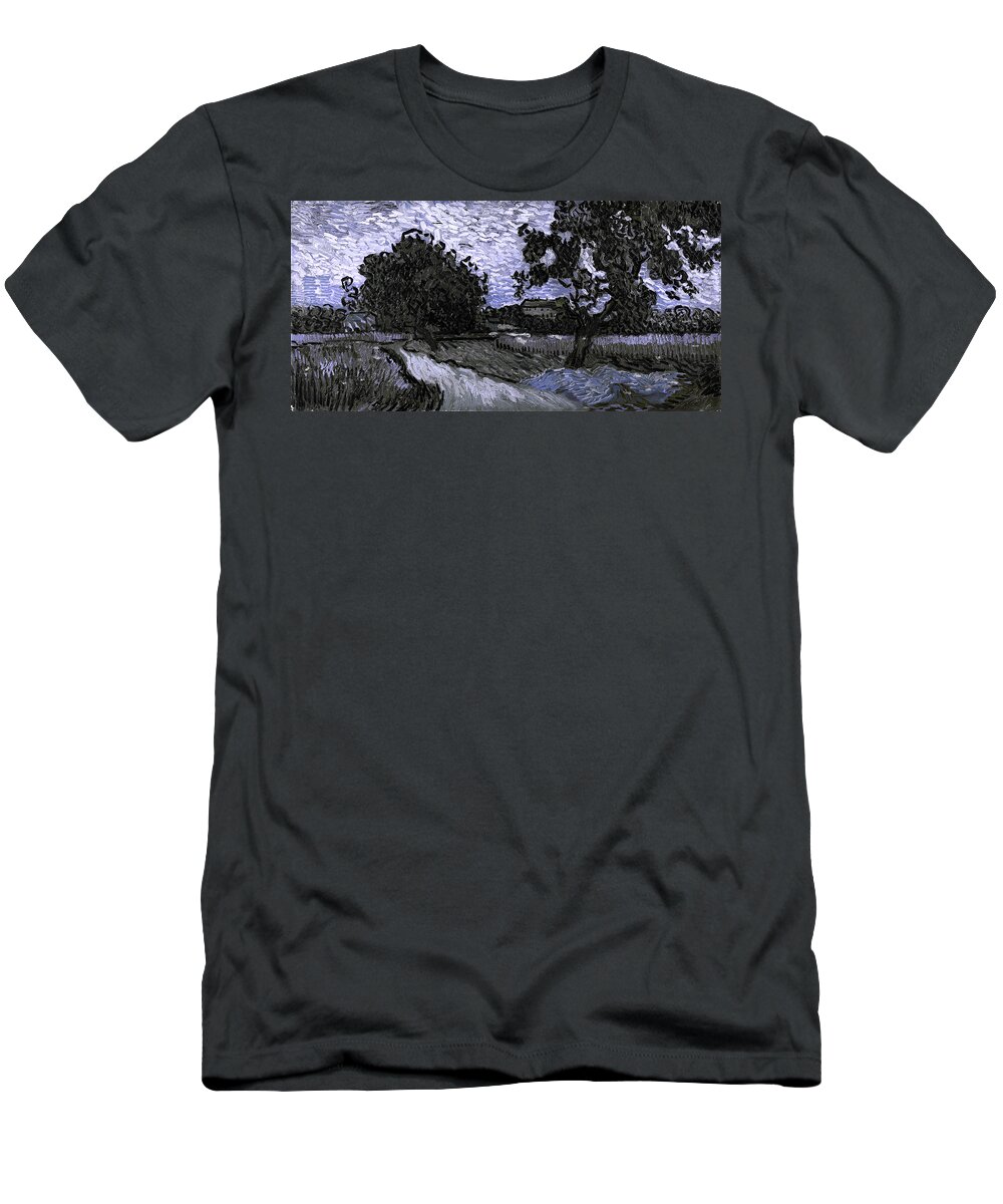 Post Modern T-Shirt featuring the digital art Blend 13 van Gogh by David Bridburg
