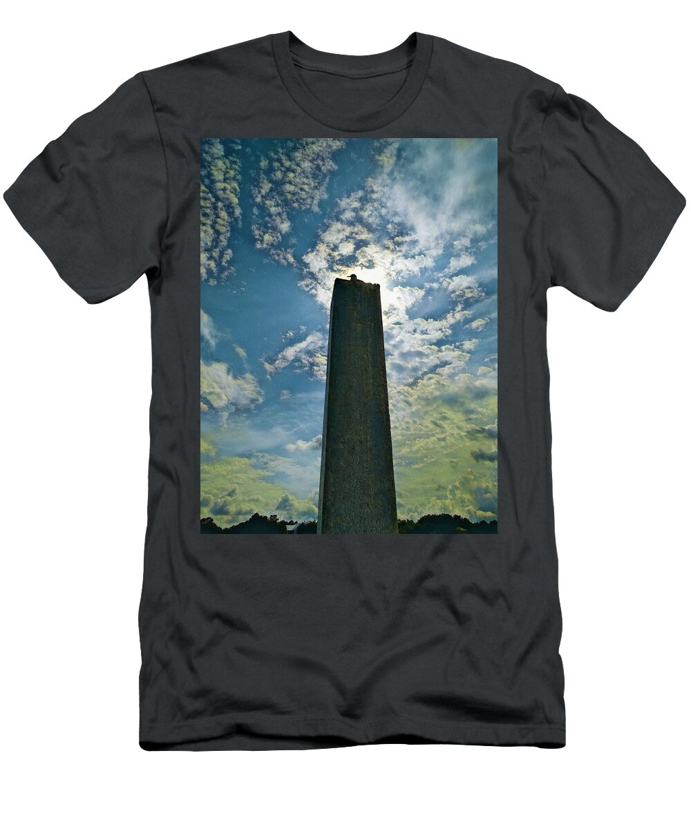 Sun T-Shirt featuring the photograph Blessed Bird by Sherry Kuhlkin