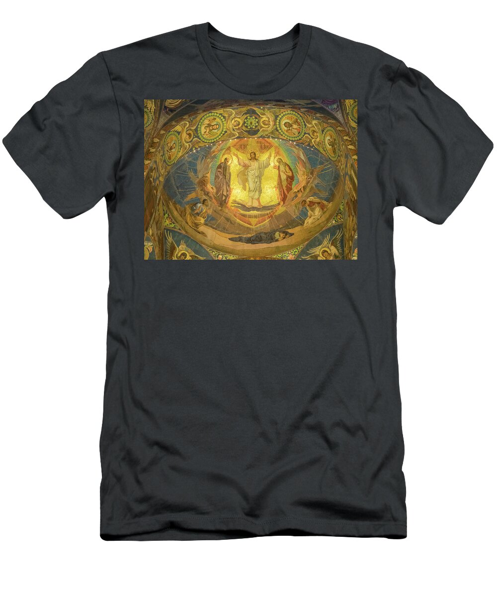 Europe T-Shirt featuring the photograph Blessed by Jesus-St.petersburg by Usha Peddamatham