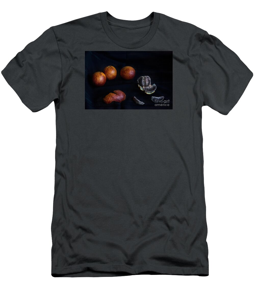 Blood Orange Still Life T-Shirt featuring the photograph Blood Orange Symphony by William Fields