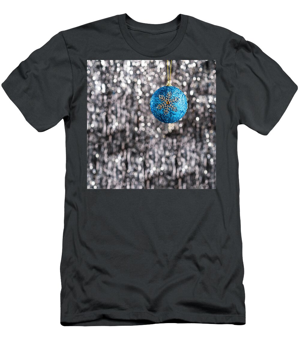 Advent T-Shirt featuring the photograph Blue Christmas by U Schade
