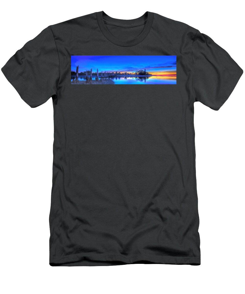St. Marks National Wildlife Refuge T-Shirt featuring the photograph Blue Hour in the Panhandle by Don Mercer