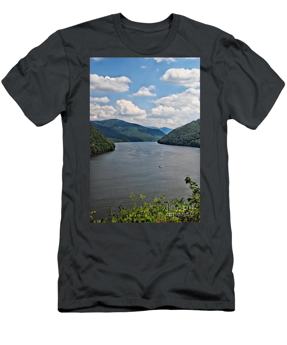 Bluestone Lake T-Shirt featuring the photograph Bluestone Lake - Hinton West Virginia by Kerri Farley