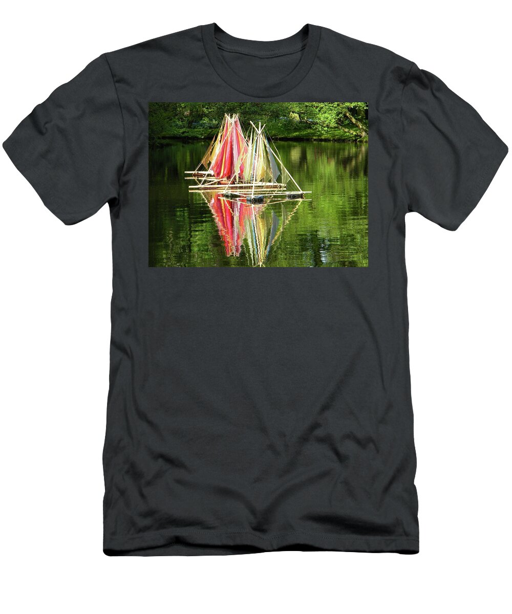 Boat T-Shirt featuring the photograph Boats landscape by Manuela Constantin