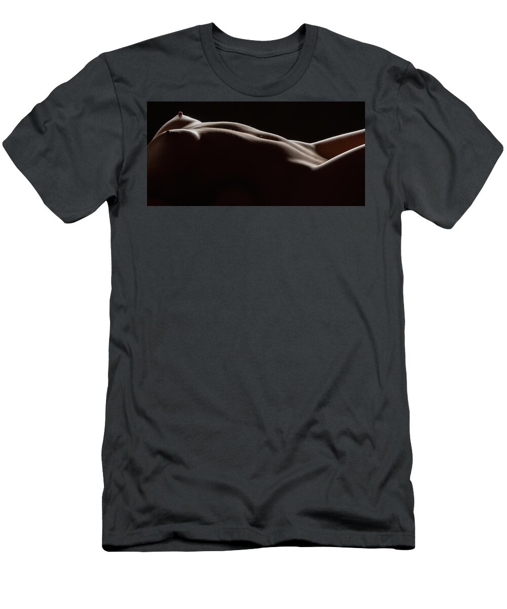 Silhouette T-Shirt featuring the photograph Bodyscape 254 by Michael Fryd