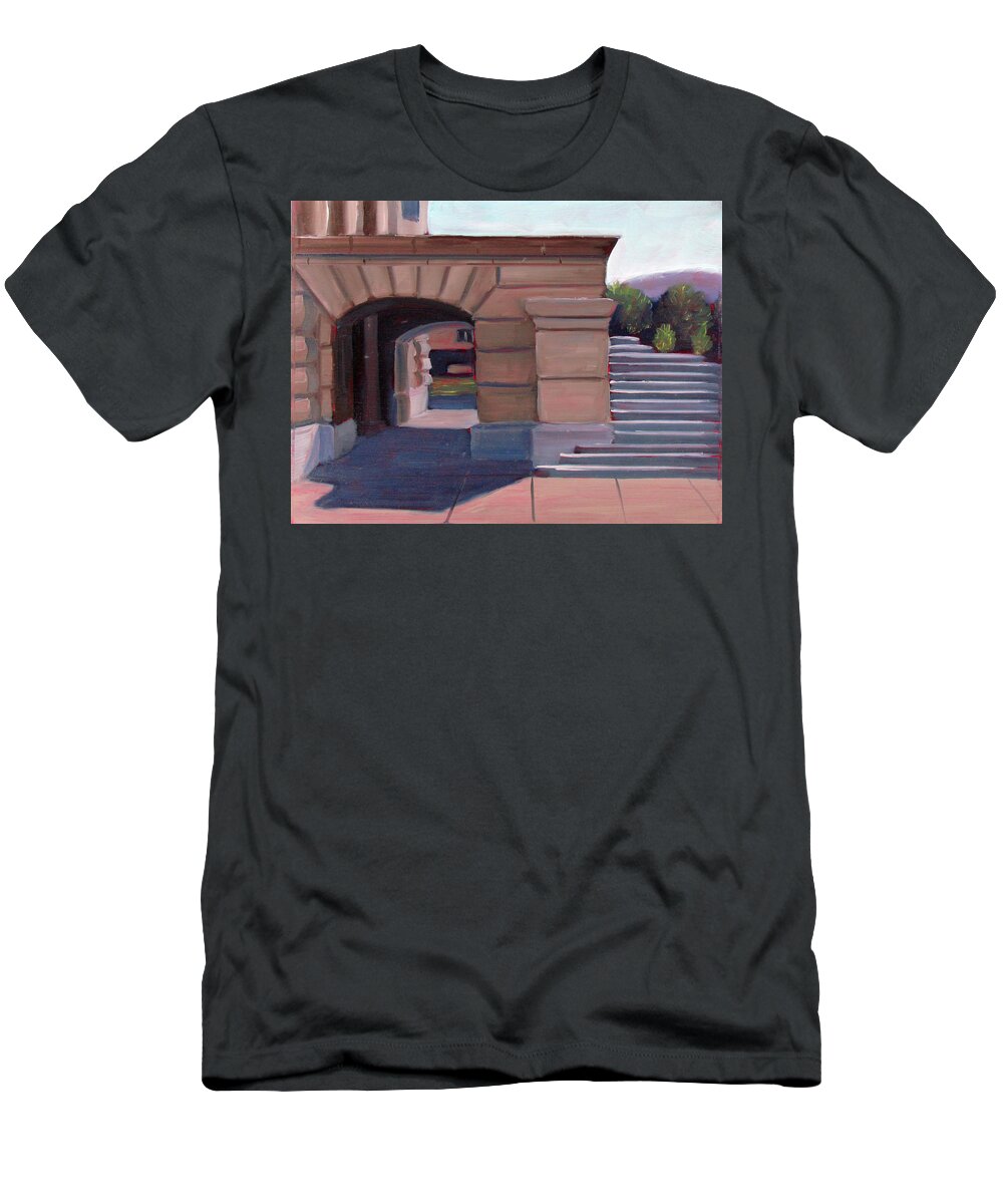 Boise T-Shirt featuring the painting Boise Capitol Building 04 by Kevin Hughes