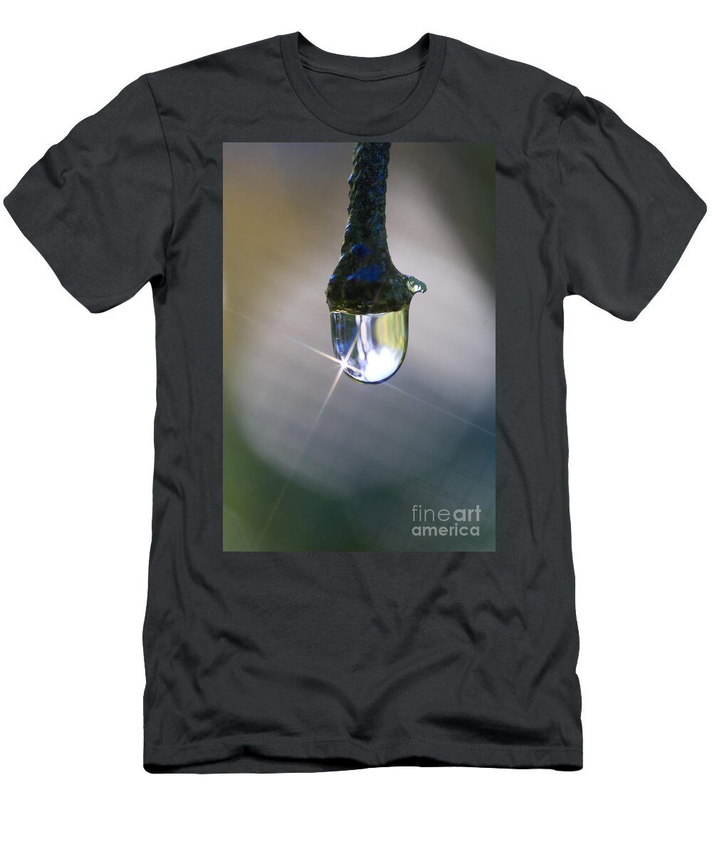 Bouganvillea T-Shirt featuring the photograph Bouganvillea Droplet by Kym Clarke
