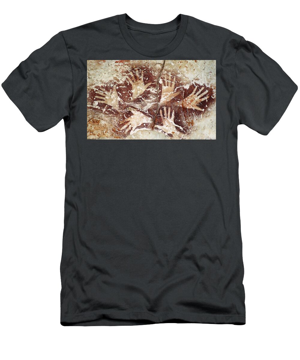 Bouquet Of Hands T-Shirt featuring the digital art Bouquet of Hands - Ilas Kenceng by Weston Westmoreland