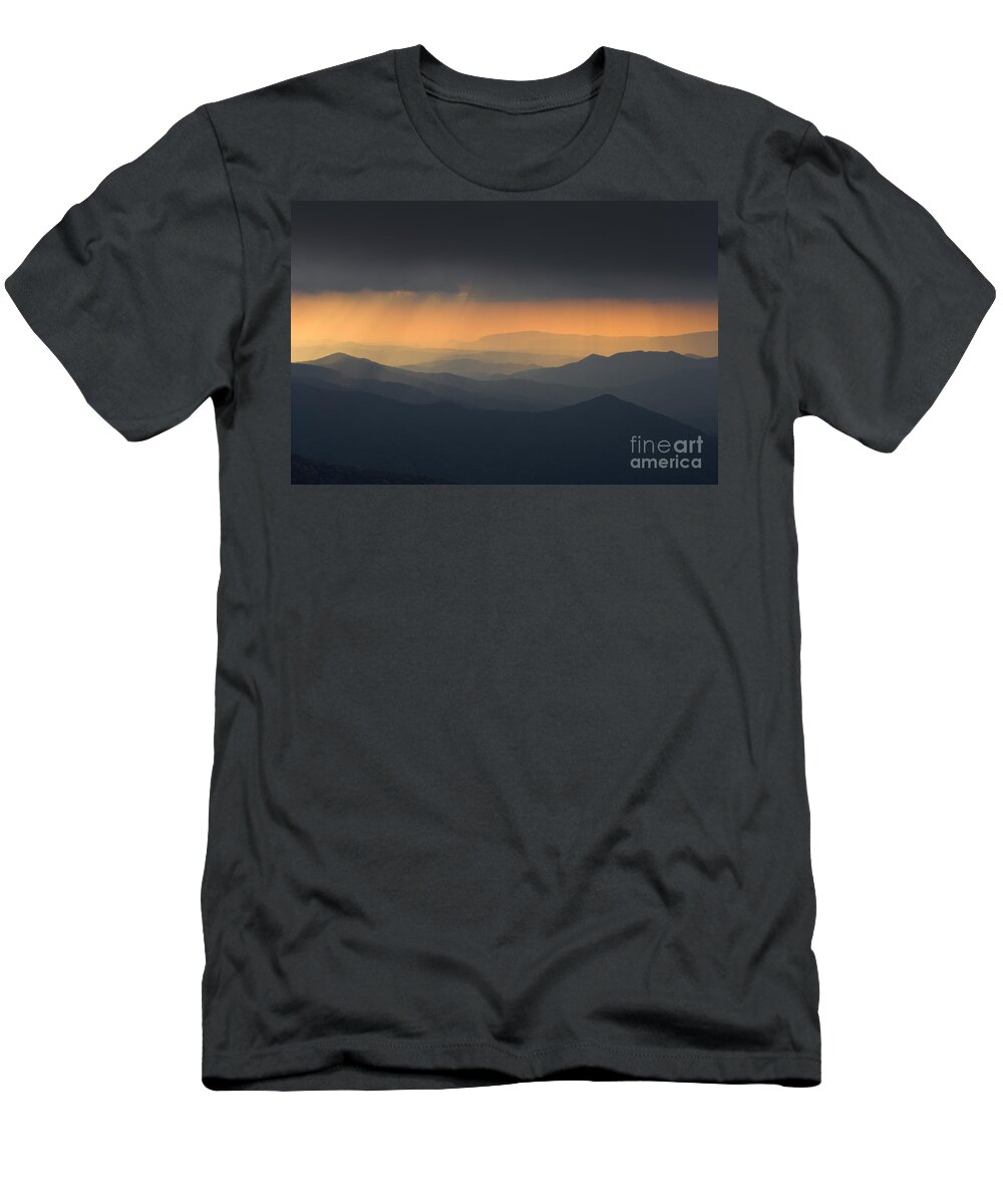America T-Shirt featuring the photograph Breaking Storm on the Cherohala - D009245 by Daniel Dempster