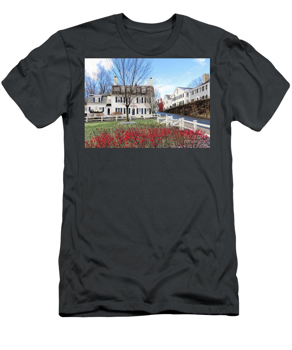 Brewster Gardens T-Shirt featuring the photograph Brewster Gardens at Leyden Street by Janice Drew