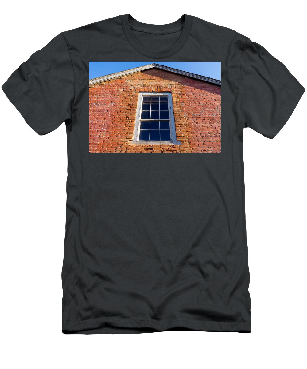 Brick House T-Shirt featuring the photograph Brick House Window by Derek Dean