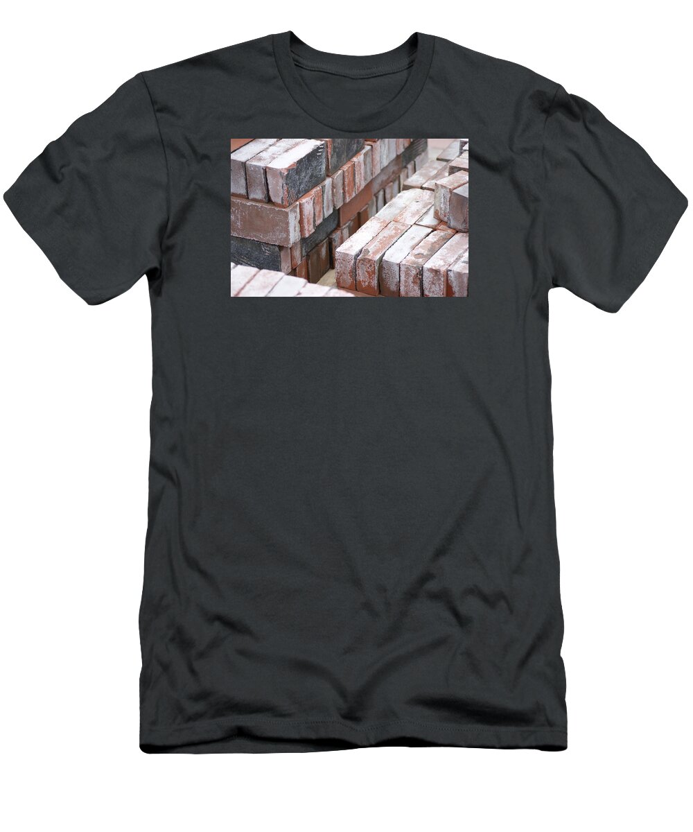  Red T-Shirt featuring the photograph Brick Yard by Alan Chandler