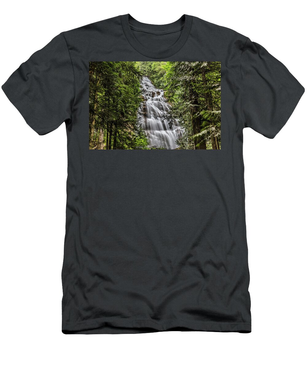 Landscape T-Shirt featuring the photograph Bridal Falls by Mark Joseph