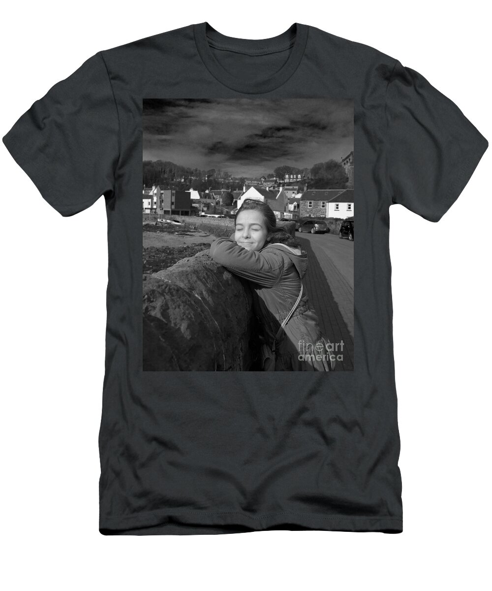Girl Portrait T-Shirt featuring the photograph Bright as Sun by Elena Perelman