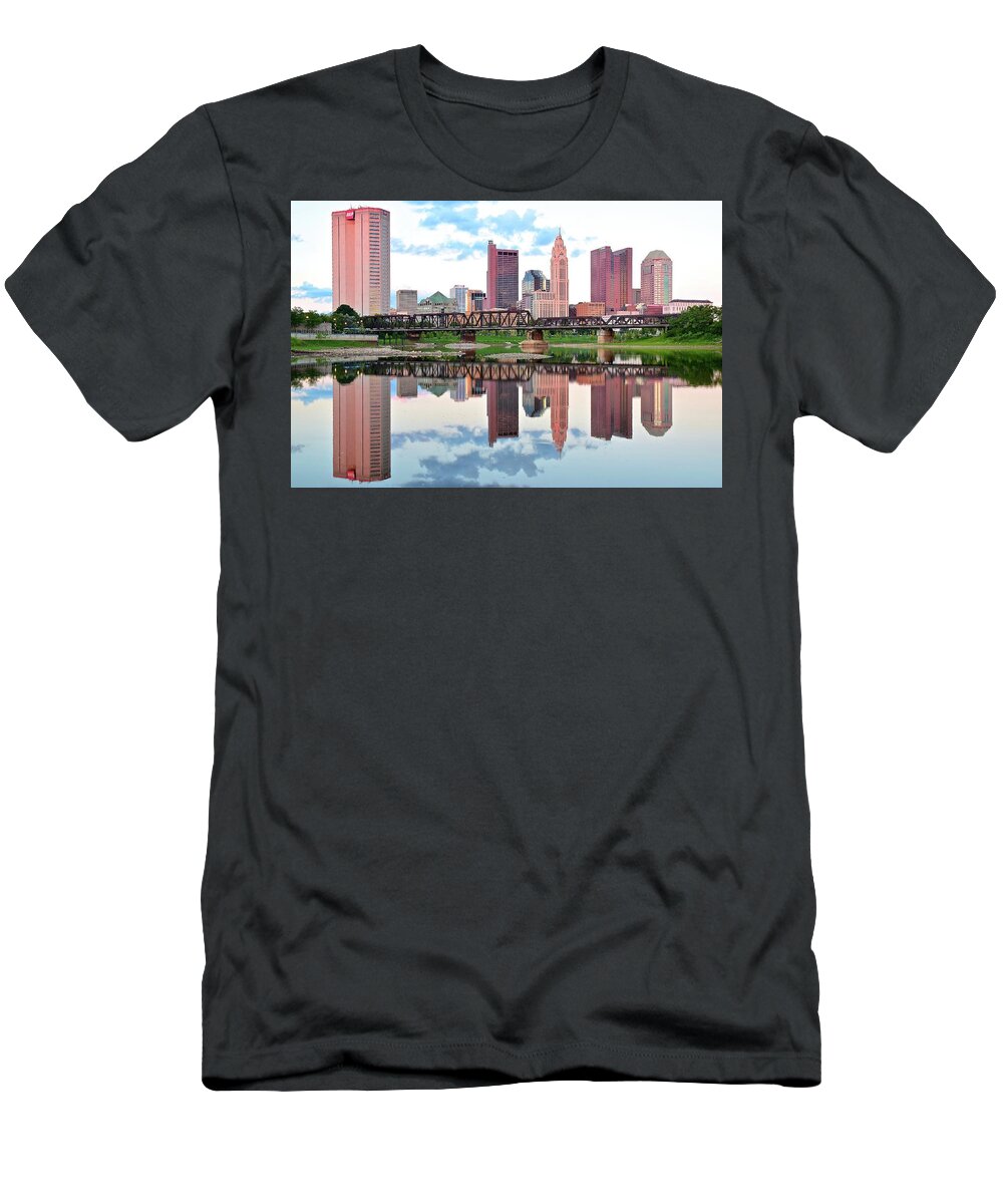 Columbus T-Shirt featuring the photograph Bright Colorful Columbus Day by Frozen in Time Fine Art Photography