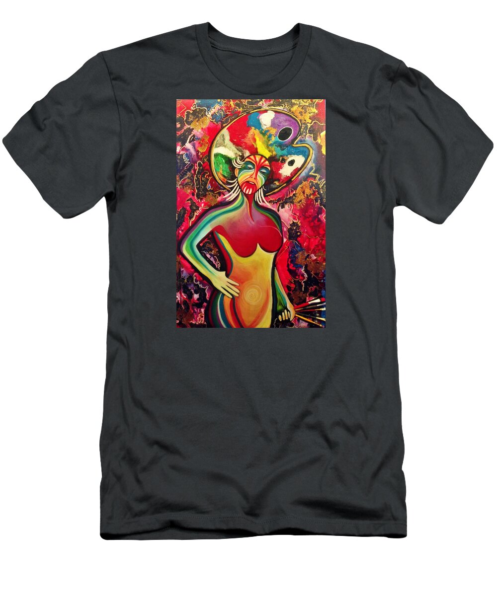Art T-Shirt featuring the painting Bring It by Tracy McDurmon