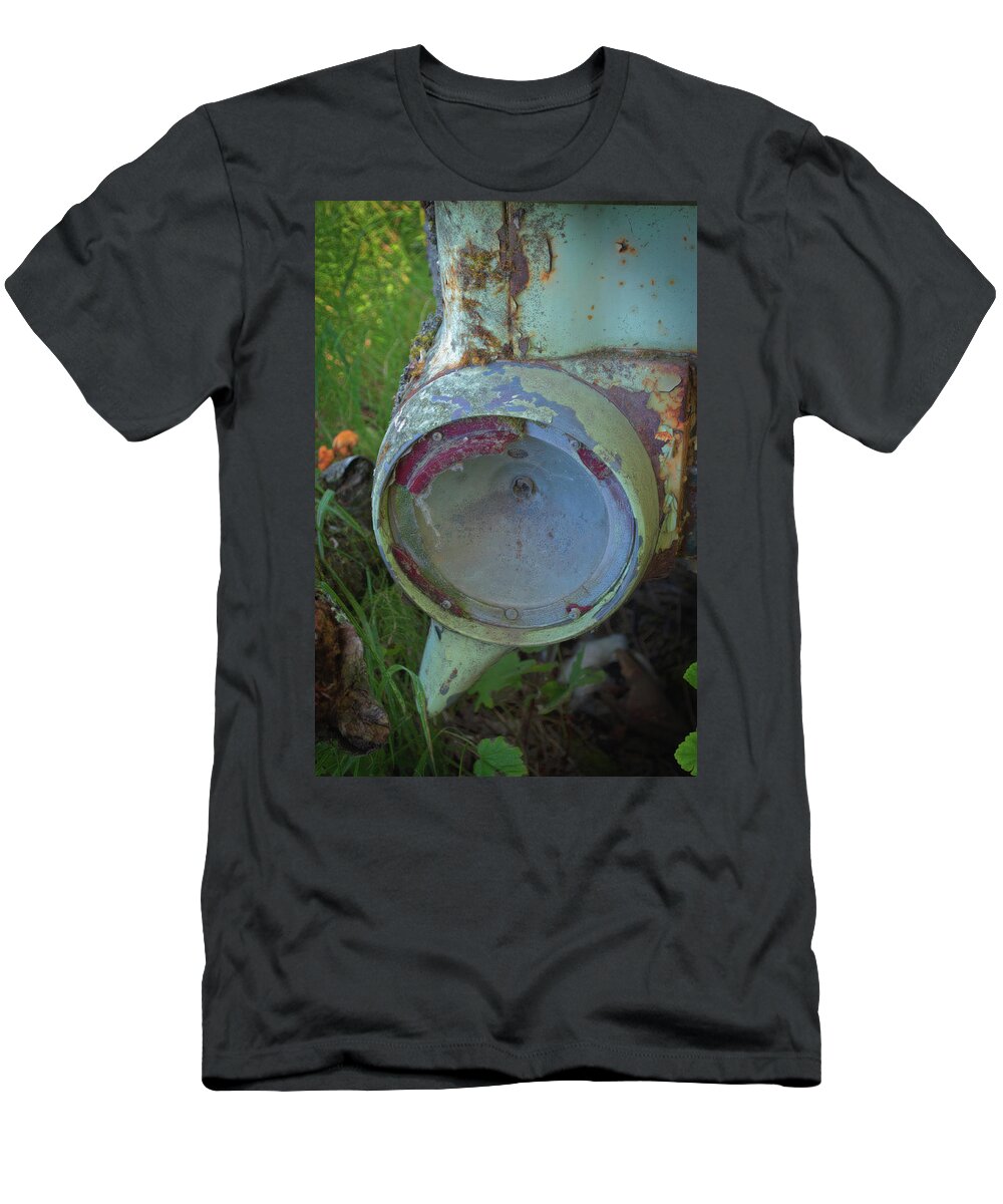 Car T-Shirt featuring the photograph Broken Tail Light by Cathy Mahnke