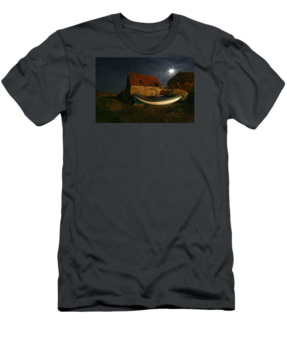 Boat T-Shirt featuring the photograph Brora Boat House by Robert Och