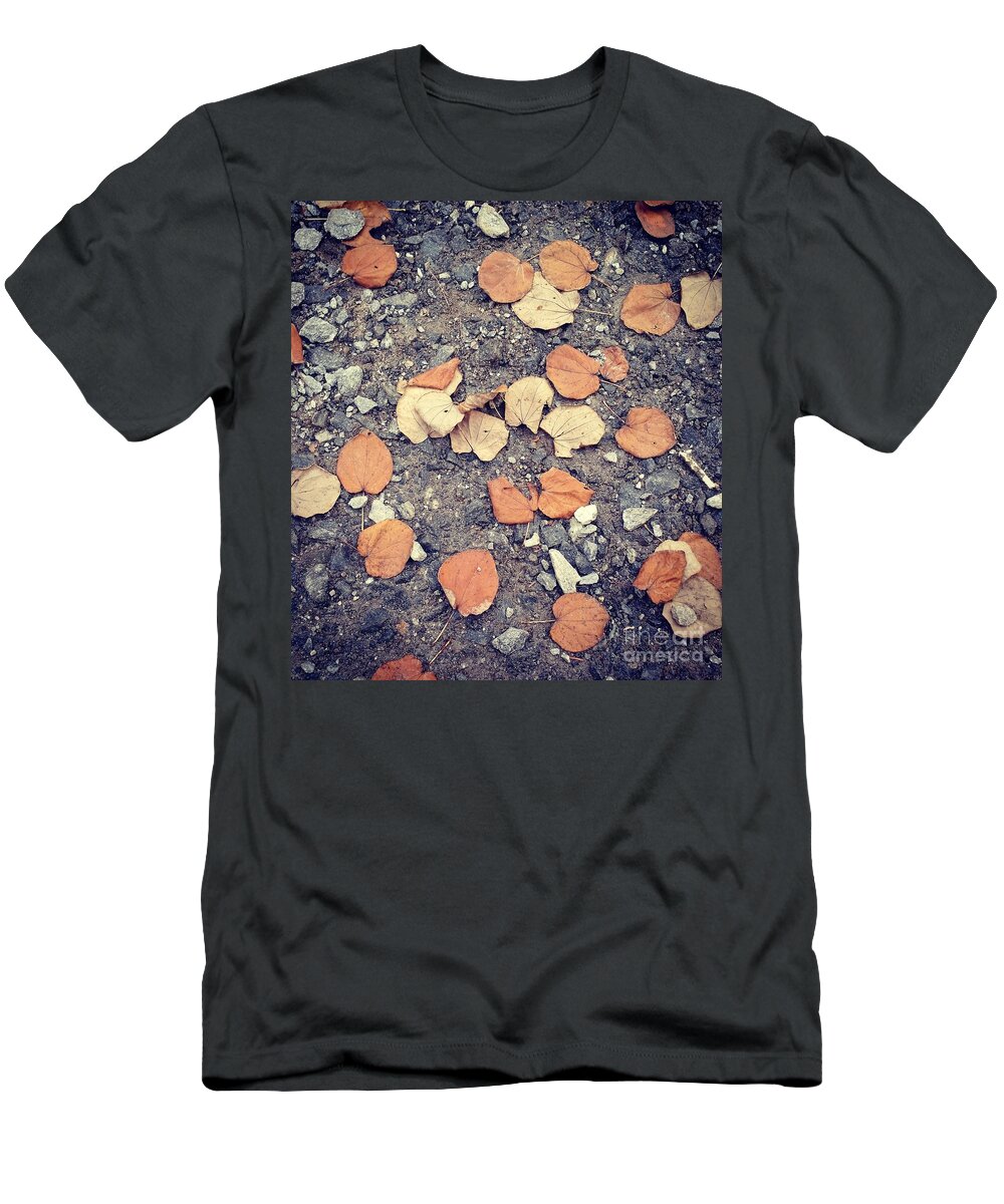 Fall T-Shirt featuring the photograph Brown Leaves by Anita Adams