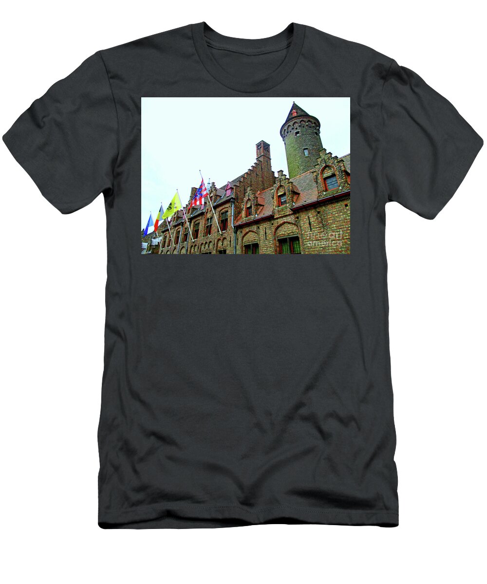 Bruges T-Shirt featuring the photograph Bruges 24 by Randall Weidner