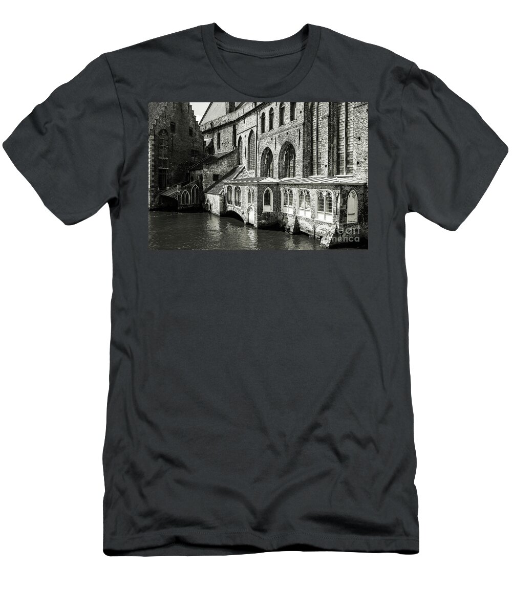 Beautiful Bruges T-Shirt featuring the photograph Bruges Medieval Architecture by Lexa Harpell
