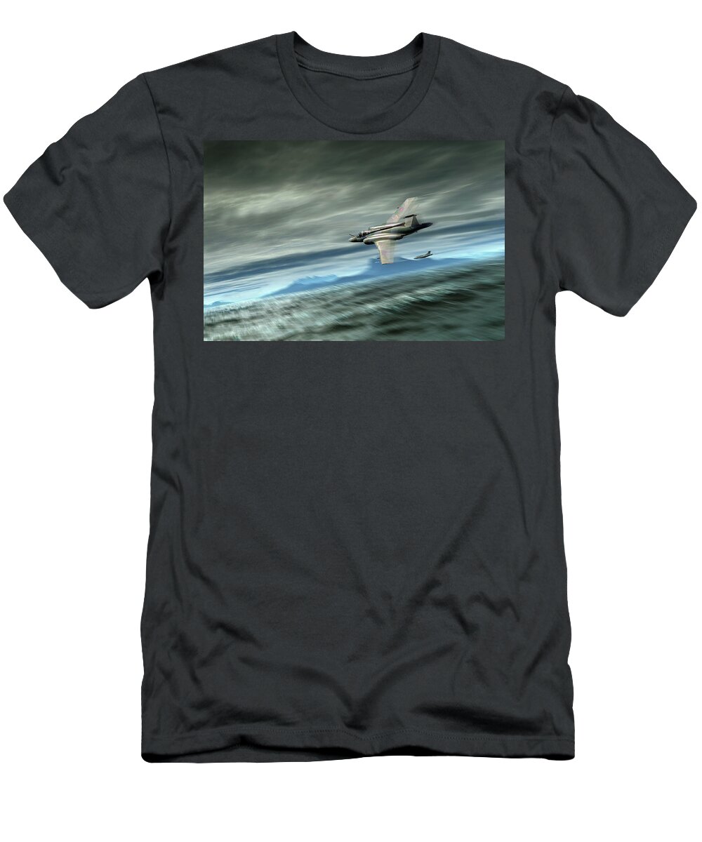 Blackburn Buccaneer T-Shirt featuring the digital art Buccaneer Raiders by Airpower Art