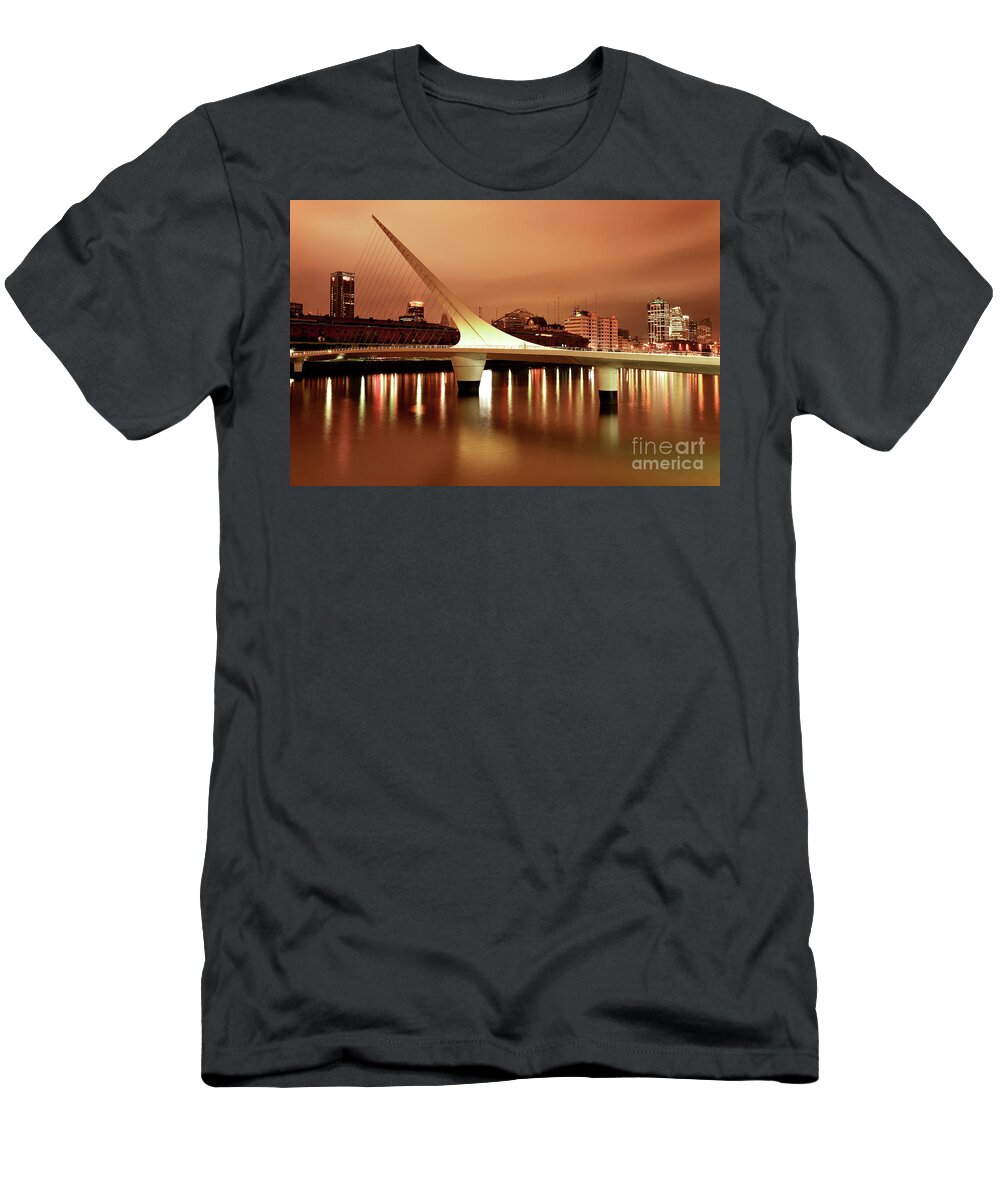 Buenos Aires T-Shirt featuring the photograph Buenos Aires on fire by Bernardo Galmarini