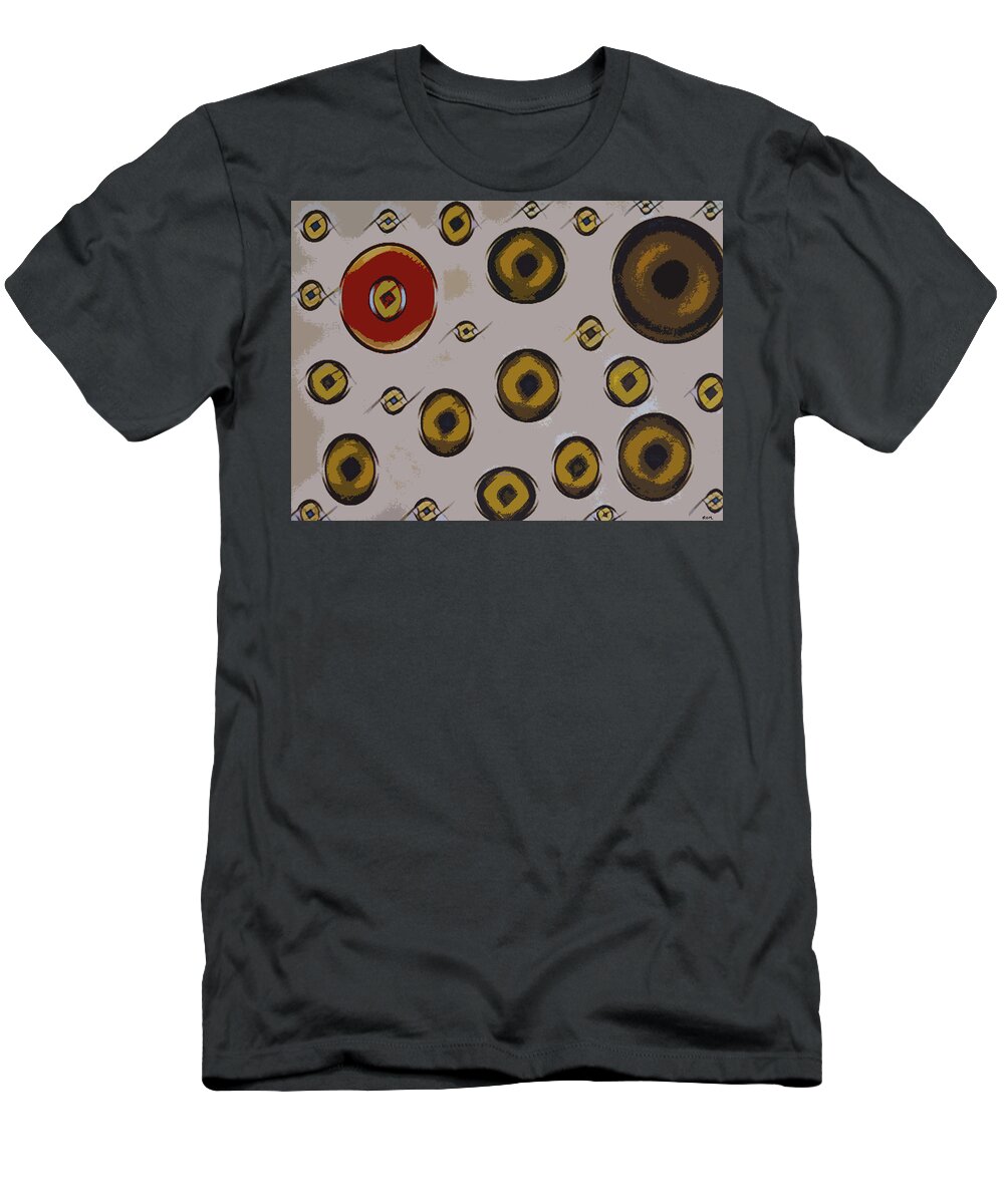 Faces T-Shirt featuring the painting Bug Eyes by Robert Margetts